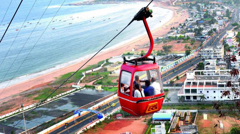 Ropeway ride at Kailasagiri Vizag